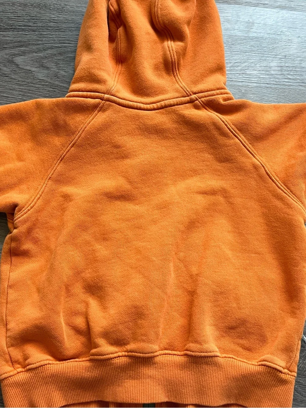 Gymboree Orange Hooded Zip-Up Jacket with Green Lining